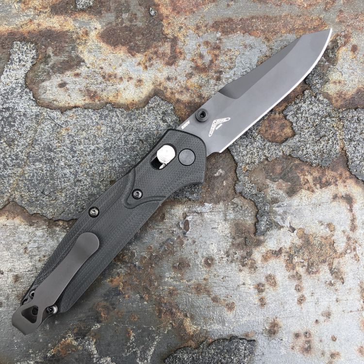 Benchmade Mini Osborne Black G-10 Scales 2.9" Black S30V Blade Folding Knife